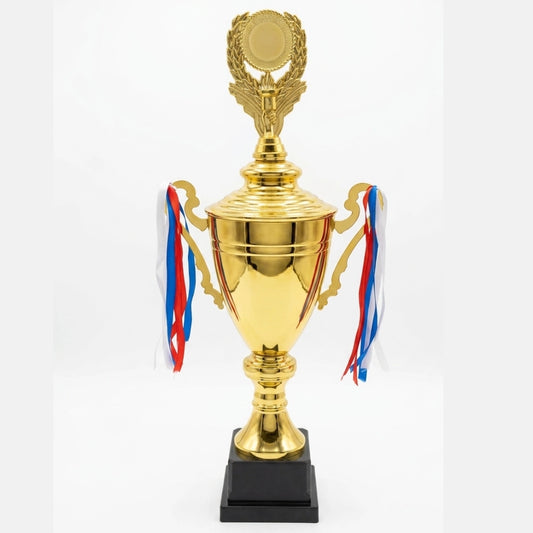 Copa Clásica Dorada con Logo Personalizable